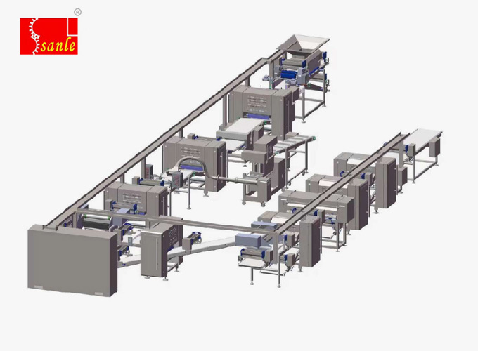 ZLKSD-600全自動(dòng)開(kāi)酥生產(chǎn)線(xiàn)